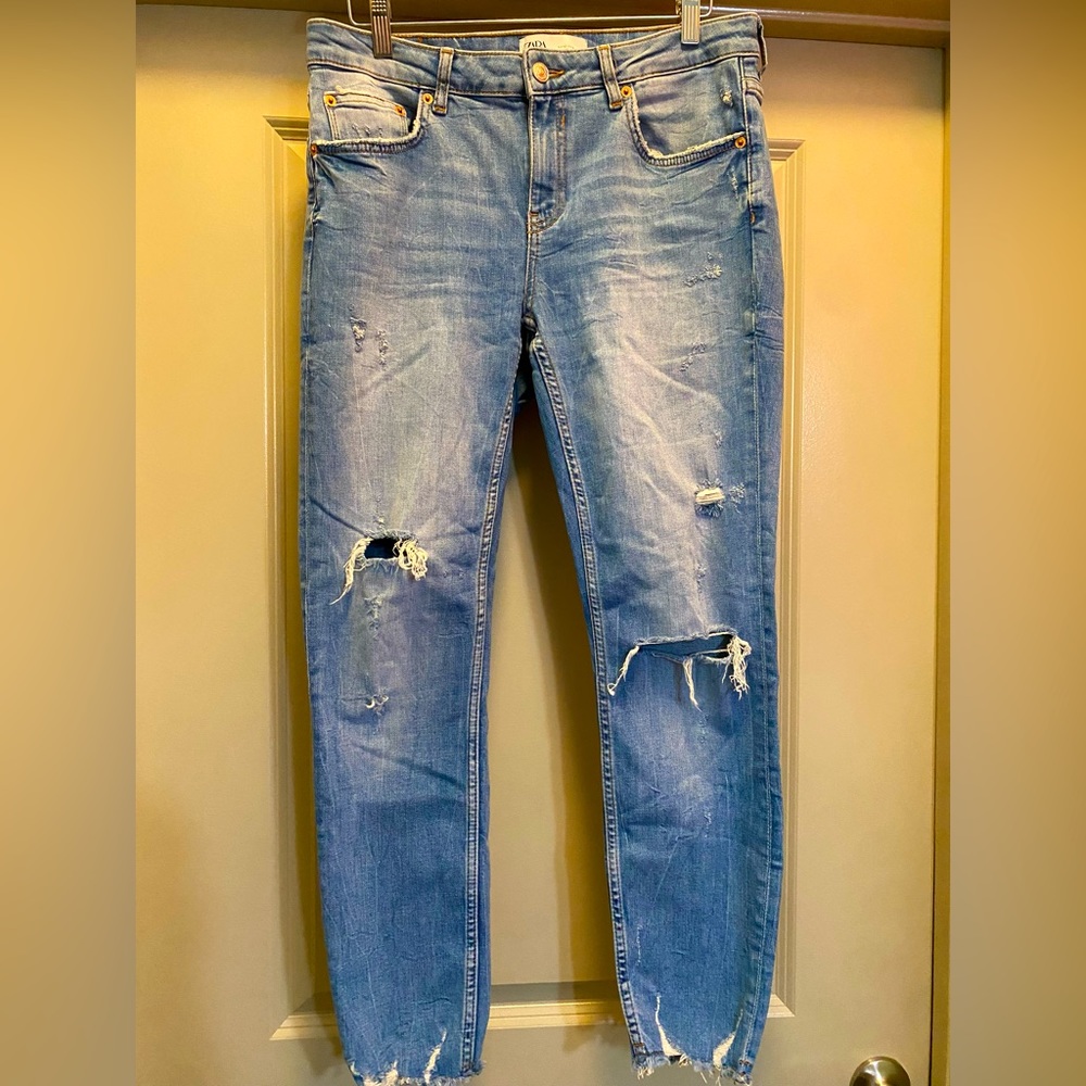 ZARA Multidamages Skinny Jeans size 10